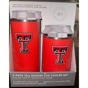 Texas Tech 2-Pack 12oz Ranger Can Cooler Set